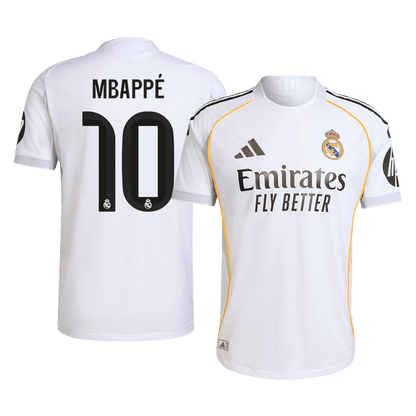 MBAPPÉ #10 Mens Real Madrid Home Jersey 2025/26